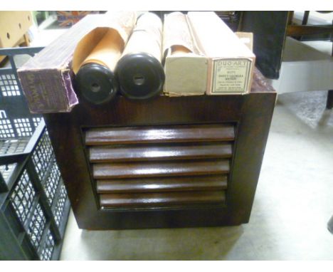 Vintage GEC Speaker and Various Pianola Rolls