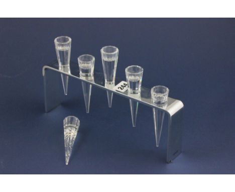 Boxed Swarovki Crystal Candleholder ' Stalactite ' 9280 000 025 with leaflet (with spare holder)