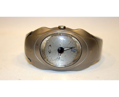 Oakley Time Bomb Gents Watch, X Metal Casing, Titanium Colour, Numbered To Back 003696, Complete With Box, Papers And 4 Extra