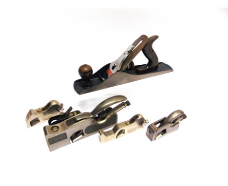 WOODWORKING TOOLS - SIX PLANES  comprising a Stanley No.90; Stanley No.92; Record No.05; Record No.077; Record No.073; and an