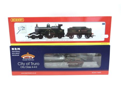 [OO GAUGE]. TWO G.W.R. LOCOMOTIVES  comprising a Bachmann No.31275, G.W.R. City Class 4-4-0 tender locomotive 'City of Truro'