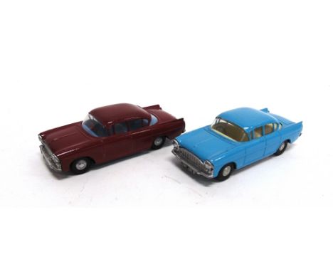 TWO SPOT-ON MODEL CARS  comprising a No.165, Vauxhall Cresta PA, mid blue with a cream interior, generally excellent conditio