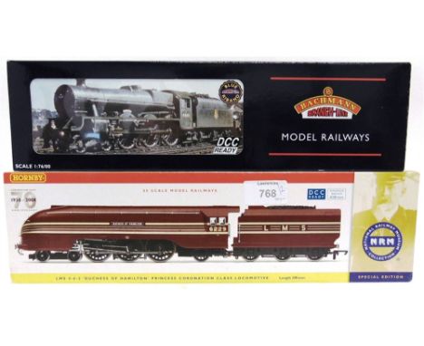 [OO GAUGE]. TWO L.M.S. LOCOMOTIVES  comprising a Hornby No.R2689, L.M.S. Coronation Class 4-6-2 tender locomotive 'Duchess of