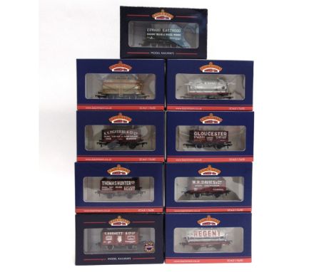 [OO GAUGE]. NINE ASSORTED BACHMANN WAGONS  each a Bachmann Collectors' Club exclusive, each boxed.