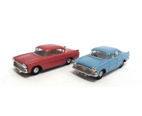 TWO SPOT-ON MODEL CARS  comprising a No.165, Vauxhall Cresta PA, light blue with a white interior, excellent condition; and a