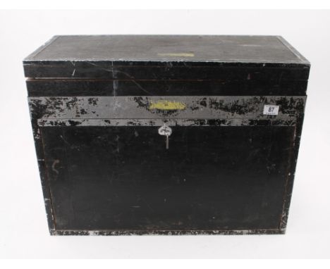 A pattern makers tool chest with seven mahogany drawers and adaptation to hold another tool box on top with some tools G