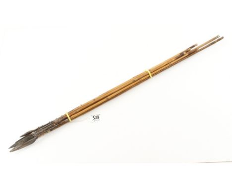 Ten African hunting arrows G