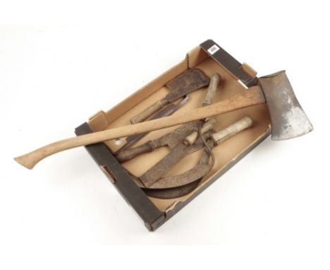 An axe and six other edge tools G