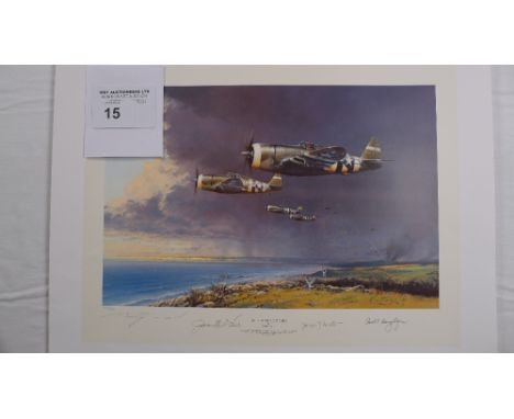 Robert Taylor “Thunderbolt Strike” limited edition print 1174/1250, NO certificate