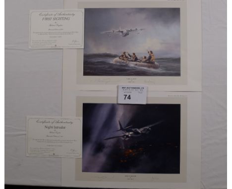 2 Robert Taylor limited edition prints comprising of “Night Intruder” and “First Sighting”,  both Restricted Editions (1 of 1