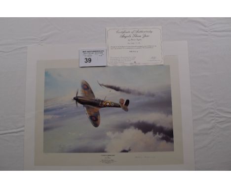 Robert Taylor “Angels Three Zero” Limited Edition print 901/990 with certificate