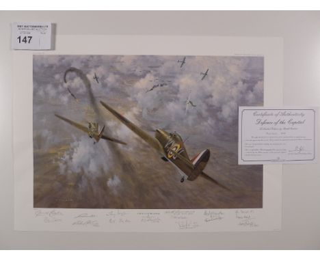 Gerald Coulson “Defence of the Capital” Limited Edition print 83/400 with certificate