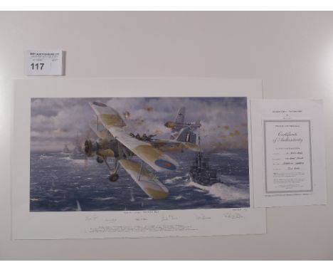 Philip E West “Operation Cerberus – The Channel Dash” Artists Proof print 15/50 with certificate