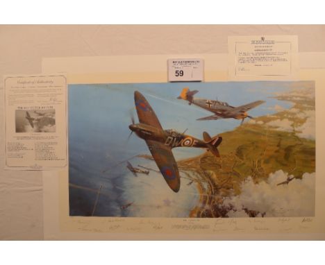 Robert Taylor “The Battle for Britain” Battle of Britain Proof Edition print 194/200 with certificate
