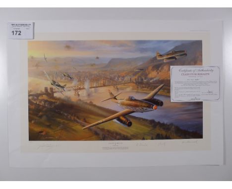 Nicolas Trudgian “Clash over Remagen” Limited Edition print 53/600 with certificate