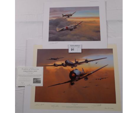 Richard Taylor “Threatening Skies” limited edition print 7/500 with certificate and “Into the Sun” companion print 7/500