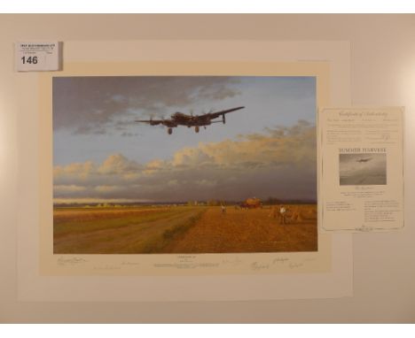 Gerald Coulson “Summer Harvest” Dambusters Edition print 44/200 with certificate