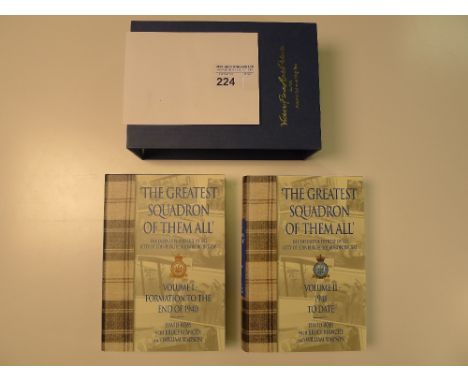 a 2 volume limited edition hardback book set “The Greatest Squadron of Them All” by David Ross, Bruce Blanche and William Sim