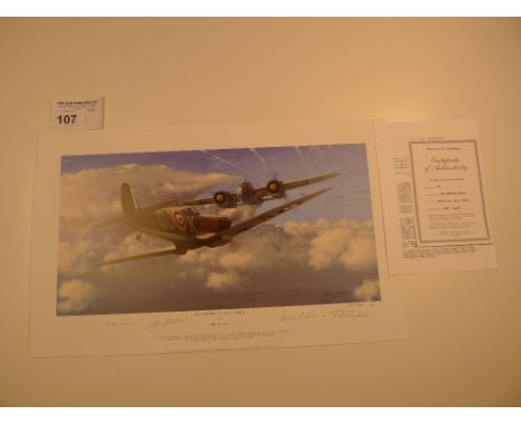 Philip E West “Against All Odds – The Battle of Britain” Artists Proof print 20/25 with certificate
