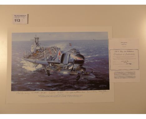 Philip E West “HMS Ark Royal” Limited Edition print 285/400 with certificate