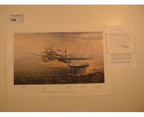 Philip E West “No Room for Error” Artists Proof print 16/25 with certificate