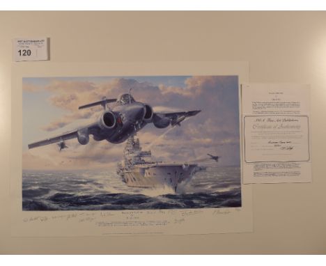 Philip E West “Buccaneer Strike Force” Limited Edition print 93/400 with certificate