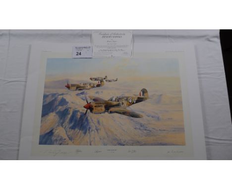 Robert Taylor “Desert Hawks” limited edition print 239/850 with certificate