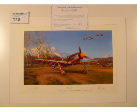 Nicolas Trudgian “Mountain Wolf” Limited Edition print 424/450 with certificate