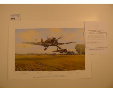 Philip E West “Spitfire Scramble” Artists Proof print 13/40 with certificate