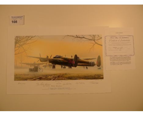 Philip E West “Lancasters at the Ready” Artists Proof print 4/60 with certificate