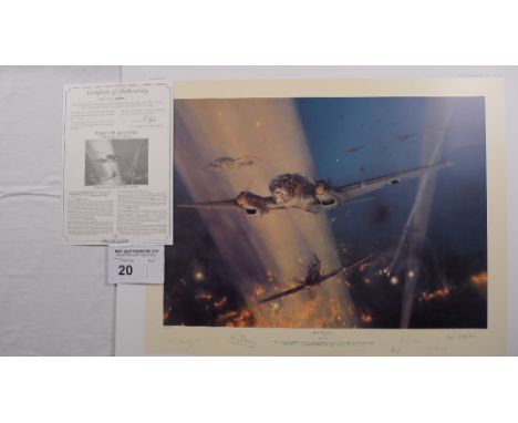Robert Taylor “Fury of Assault” limited edition print 33/700 with certificate