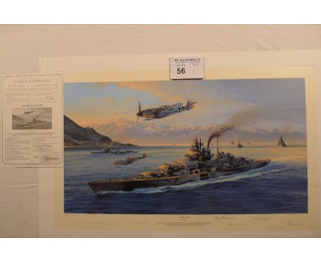 Robert Taylor “Knights Move” The Tirpitz Edition print 184/400 with certificate