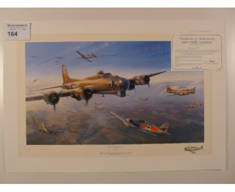 Nicolas Trudgian “First Strike on Berlin” Artists Special Reserve print 31/60 with certificate, signed by the artist only