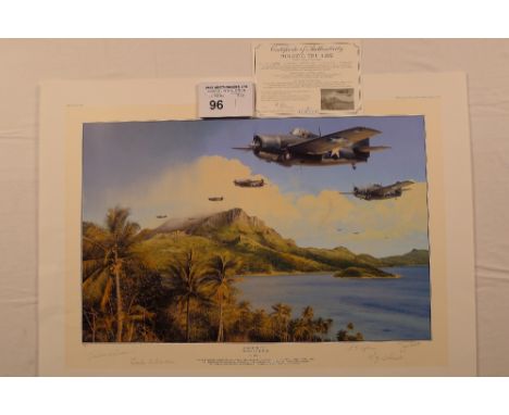 Richard Taylor “Holding the Tide - The Battle for Guadalcanal” The Collectors Edition print 12/70 with certificate