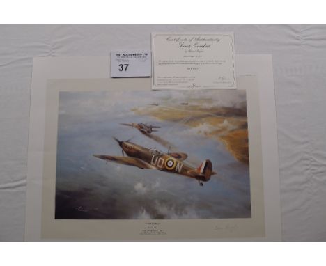 Robert Taylor “First Combat” Limited Edition print 902/990 with certificate