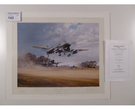 Gerald Coulson “Striking Back” Limited Edition print 496/650 with certificate