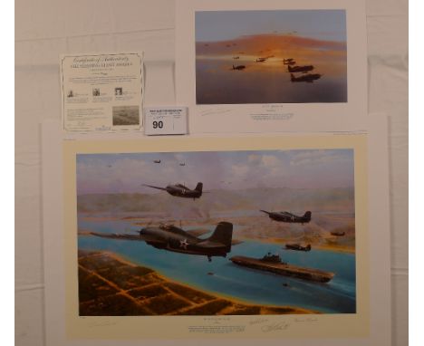 Richard Taylor “The Sleeping Giant Awakes” limited edition print 101/350 with certificate and “Day of the Rising Sun” compani