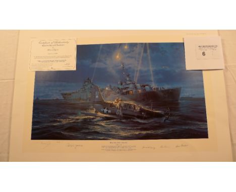Robert Taylor “Mission Beyond Darkness” limited edition print 515/750 with certificate. Please note the certificate appears t