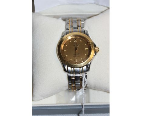An Omega Seamaster Automatic chronometer cal. 1111 120 gentleman's wristwatch, the stainless steel case with 18ct bezel, crow