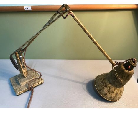 A Vintage angle poise work lamp, Needs attention 