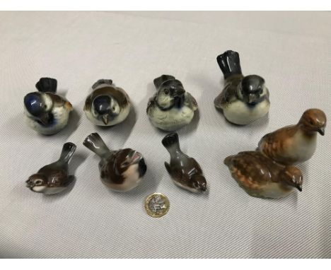 A Lot of 8 Goebel bird figures includes Grouse 
