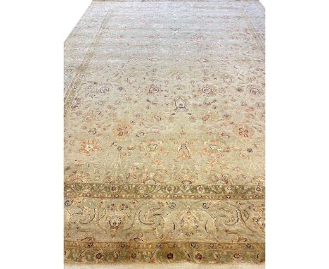 FINE PART SILK TABRIZ CARPET. 450cm x 260cm.