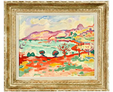 GEORGES BRAQUE. PAYSAGE A’ ’ESTAQUE. (d) Signed in the plate, Lithograph on arches paper – edition:1000, Printed by Mourlot 1