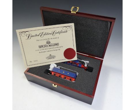 Bachmann: “00” Gauge Limited Edition 2-8-0 “Sir Guy Williams” Locomotive and Tender, 400 in LMR blue and red livery with cert