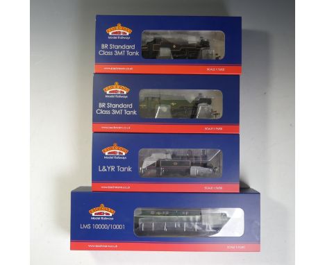 Bachmann: Branch-line, Four “00” Gauge Locomotives, 31-165NRM L&amp;YR 2-4-2 Tank 1008 Lancashire &amp; Yorkshire Railway, 31