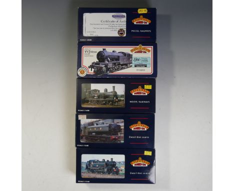 Bachmann: Branch-line, Five “00” Gauge Locomotives, 31-056 J72 Tank 68723 BR Green Lined Late Crest, 31-452C Ivatt Tank 41304