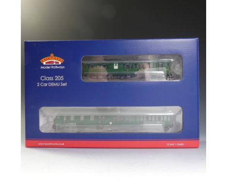 Bachmann: Branch-line “00” Gauge 31-236Z Class 205 2H Thumper Two Car DEMU BR, boxed,&nbsp;apparently complete and unused. 
