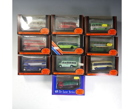 Exclusive First Editions: Twenty diecast model vehicles including buses, coaches, tankers and wagons, together with ten other