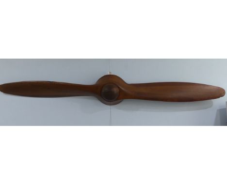 A D.H.Gipsy wooden two blade propeller made for the de Havilland Gipsy I engine, stamped 'D64P5 1st MAY/32' D indicates a dia