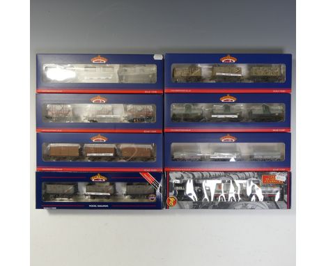 Bachmann: Branch-line, Sixteen “00” gauge ‘3-Wagon Sets’, including tanks, wagons and vans, all boxed and in good condition (